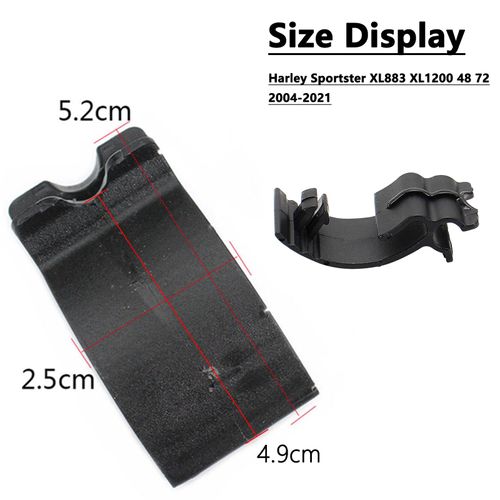 GIDIBII Left Side Battery Cover Clips Battery Cover Mount Socket Clips Compatible with Harley Sportster XL883 XL1200 48 72 2004-2021