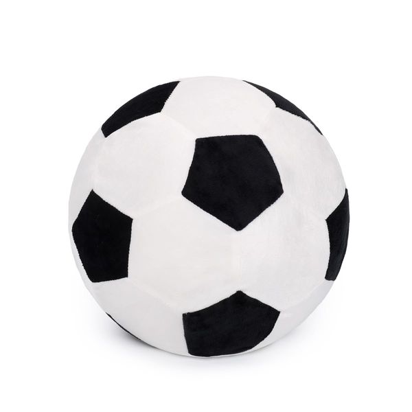 MELECERi Soccer Ball Plush 7.8" Soft Indoor Stuffed Sports Balls Plushies Throw Pillow Safe Gift for Kids Baby Boys & Girls