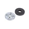 WPKD BLUEIY 1 Pair Angle Grinder Flange Nut, Thread Inside Outer Nut Tools, Electric Angle Grinder Part Metal Inner Outer Flange Replacement for 9523 Angle Grinder Motor