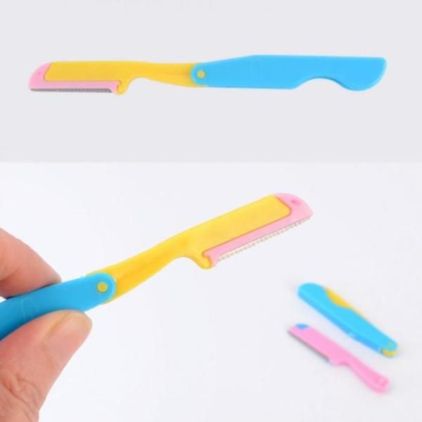 [GI05703] Folding eyebrow razor with refill Eyebrow hair removal Eyebrow trimming