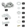 Complete Aluminum Battery Box Relocation Kit Universal Polished Billet Race PC