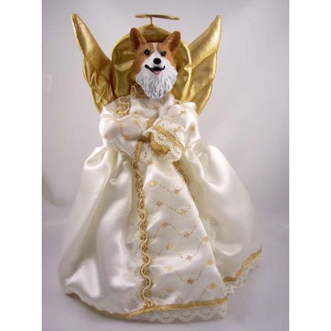 Corgi Angel Christmas Tree Topper (Pembroke)