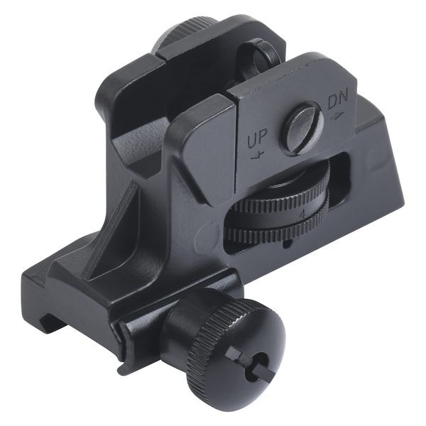 Ozark Armament A2 Rear Sight - Picatinny Iron Sights with All Metal Construction - Two Aperture Sight for Close and Precision Targets - Designed to Mount on a Picatinny Rail