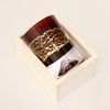 Tajima Glass Gold Leaf Fuji Cold Sake Cup, Red