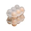 6 Egg Grid Storage Container - Plastic Eggs Holder With Handle, Outdoor Egg Carriers For Kitchen & Restaurants