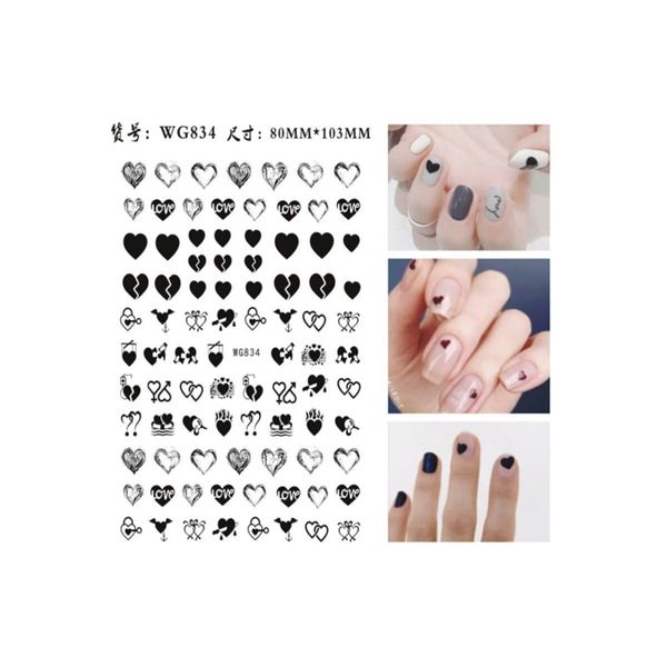 Tırnak Sticker Nail Art Süsleme Etiket Wg