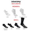 Saucony Women's RunDry Performance Selective Cushion Socks, Available in S-L (6, 12, White Basic (6 Pairs), Medium