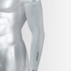 Zamst Compresion Arm Sleeve Sport Support (2 Pack), White, Large