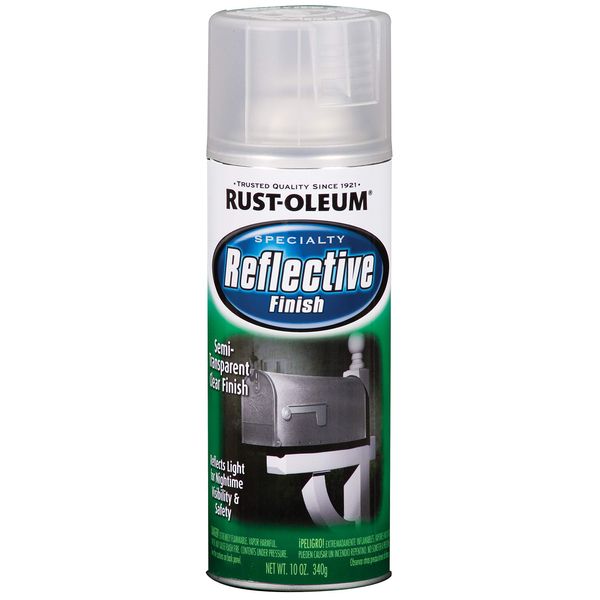 Rust-Oleum 214944 Specialty Reflective Spray, 10 Fl Oz (Pack of 1), Clear, 11