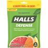 HALLS Defense Assorted Citrus Vitamin C Drops, Economy Pack, 80 Drops