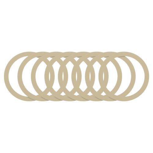 uxcell Magnetic Sticker Ring, 8Pcs Universal Magnetic Adapter Ring Metal Magnet Wireless Charging Conversion Kit for Mobile Phone Case Wireless Charger (Rose Gold)