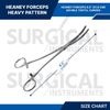 3 HEANEY Forceps Surgical OB/GYN Veterinary Instruments 8.5" Curved Double Tooth