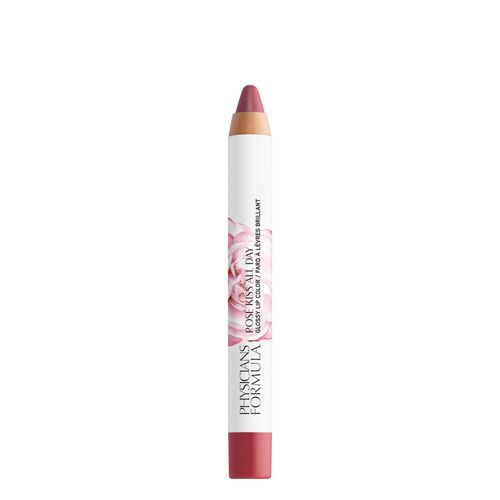Physicians Formula Rosé Kiss All Day Glossy Lipstick Lip Color Makeup, Red Blush Blushing Mauve | Dermatologist Tested, Clinicially Tested