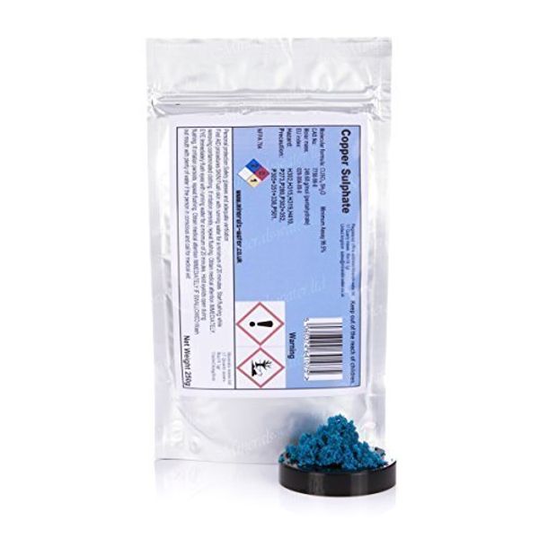 250g Copper Sulphate★Pentahydrate★high purity★Make sure to checkout with minerals-water to get what's on the picture★