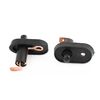 sourcing map 5 Pcs Black Rubber Door Lamp Light Switch Assembly for Car