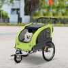 Pet Trailer w/ Suspension Safety Leash Mesh Door 360 Swivel for Small Animals