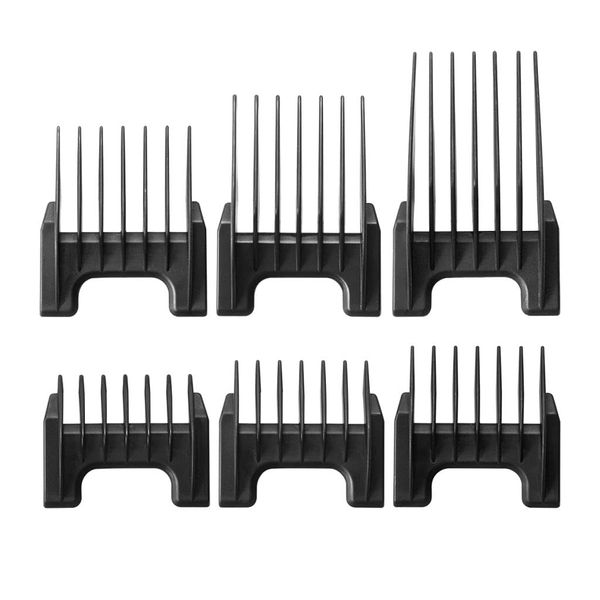 Wahl Plastic Comb Attachments, Clipper Combs for Arco/Adelar and Bravura, Plastic Attachment Combs, Hair Clipper and Trimmer Accessories, Storage Caddy, Black