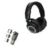 BoxWave Cable Compatible with Audio-Technica ATH-M50XBT2 - MagnetoSync mini Adapter, Magnet Charging Cable USB Type-C Micro USB - Jet Black