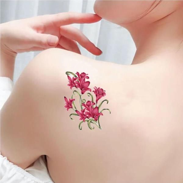 Women&#39;s Aesthetic Flower Butterfly Temporary Tattoo Stickers, Daisy, Small Fake Waterproof Party Decoration, 30 pcs