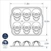 Nordic Ware Halloween Bakeware, Haunted Skull Cakelet Pan, Bronze