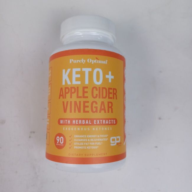 Purely Optimal Keto + Apple Cider Vinegar w/ Herbal Extracts 90 Cap 04/2025