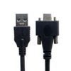 Cablecc USB 3.1 Type-C Dual Screw Lock Standard USB 3.0 Data Cable 1.2m Panel Mount Type