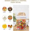 Food Storage Containers, Aitsite 7 PC, Kitchen Pantry Organization Set, White