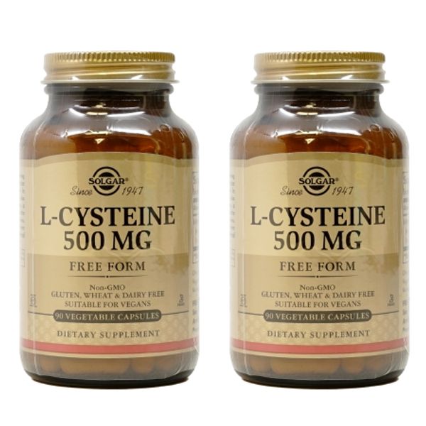 Solgar L-Cysteine ​​500 mg 90 Vegetarian Capsules Easy to take Solgar L-Cysteine ​​[Direct Purchase in USA], 1+1(KRW 5,000 discount), 500 mg 90 V.Caps