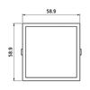 ALING-CONEL Prestige Line Intermediate Frame Graphite (RAL 7021)