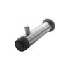 Buffered Projection Door Stop with Hook - Satin Stainless Steel