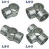 Single Pipe Joint, For Outer Diameter 1.9 inches (48.6 mm), Strongest Rust Preventing Effect! Hot-dip Galvanizing (Dob Plating) Basic Assembly Type, Enameled Set, Firmly Fixed [SJ4-D]