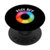 Pool Boy Rainbow Life Float Ring Buoy Gay Pride Pool Party PopSockets Swappable PopGrip