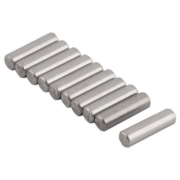 uxcell Dowel Pins, 304 Stainless Steel, 0.2 inch (4 mm) Diameter, Hardware, 0.6 inch (14 mm), Length 10 Pieces