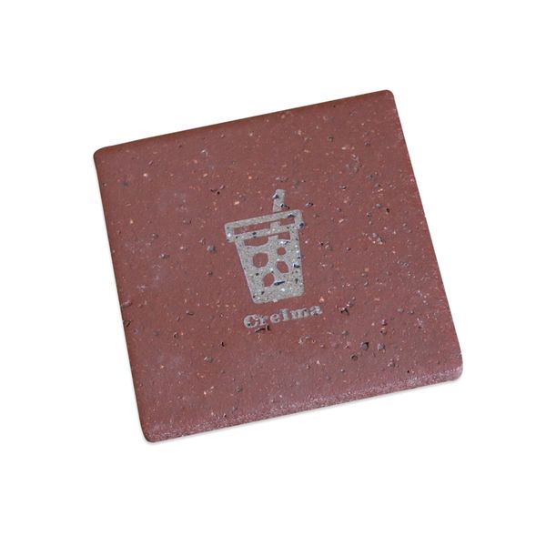 Coaster Brick Stylish Name Engraved Brick Brick (Red)