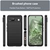 Aikcks for Google Pixel 8A Phone case, Shockproof, Scratch Resistant Carbon Fiber Jacket, Soft TPU,for Pixel 8A case (Black)