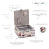 Hobby Gift Small Sewing Storage Box, Hoot, 20 x 20 x 11cm