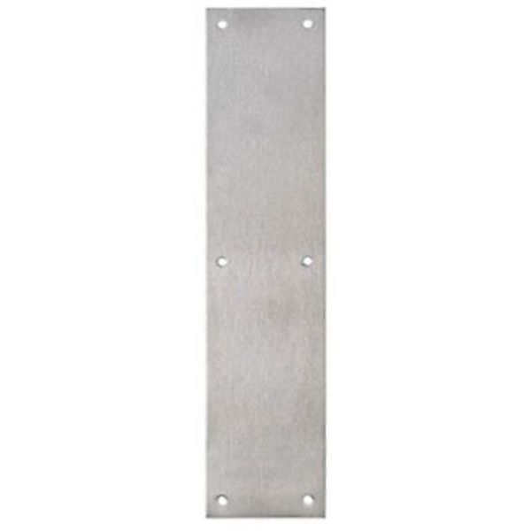 Tell DT100072 Brushed Stainless Steel Push Plate 15 L x 3-1/2 H in. (Pack of 3)