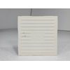Vintage White Ceramic Tile 4.25 in Subway Square Rippled Matte Potters Touch