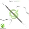 8Pc Teeth Cleaning Hygienist Pick Tools Explorer 9 Probe 23 Tooth Tartar Scraper