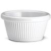 Fluted Melamine Ramekin - White 3oz - Pack Size: 1x12