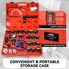 28Pcs Cooling System Radiator Pressure Testing Pump with Hose Car Pickup SUV Red
