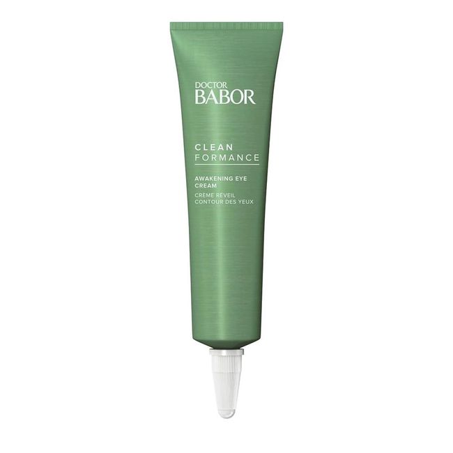 BABOR CLEANFORMANCE AWAKENING EYE CREAM, Luminating Probiotic Eye, with Hyaluronic Acid for Dark Circles, Puffy Eyes, and Bags, Clean Beauty, Vegan