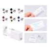2 Pack 4mm Ear Piercing Kit with Cubic Zirconia Stud Earrings Ear Piercing Gun (Multicolor)