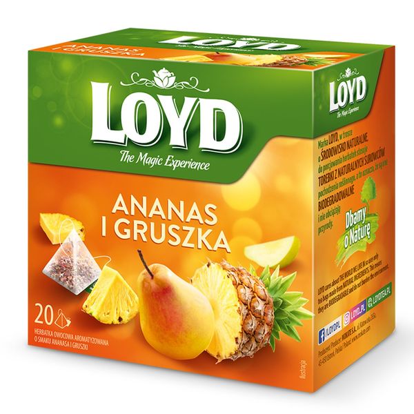 Loyd the Magic Experience Flavoured Fruit Tea Pineapple & Pear 20 teabags