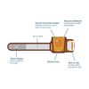 Chummie Comfy Armband for Bedwetting Alarms Patented Design to Increase Comfort and Convenience at Night When Used with Bedwetting Alarms, for Boys and Girls of All Ages, Orange