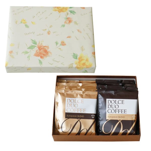 Dolce duo DAM-280 Drip Coffee Set, Gift Wrap, Regular Coffee, 10 Bags