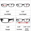 TruVision Readers - 9501HP - 4 pk - 2 Black Tortoise Red - +1.25