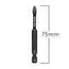 KELSON 5pcs Phillips 75mm PH1 PH2 PH3 Impact Rated Screwdriver Bits 1/4" Universal