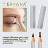6  Brow Wax Peel Off Pencil with Sharpener - Waterproof Mapping Pencil - Brown