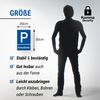 Resident Parking Space Plastic Sign (Blue, 20 x 30 cm) [German Language]